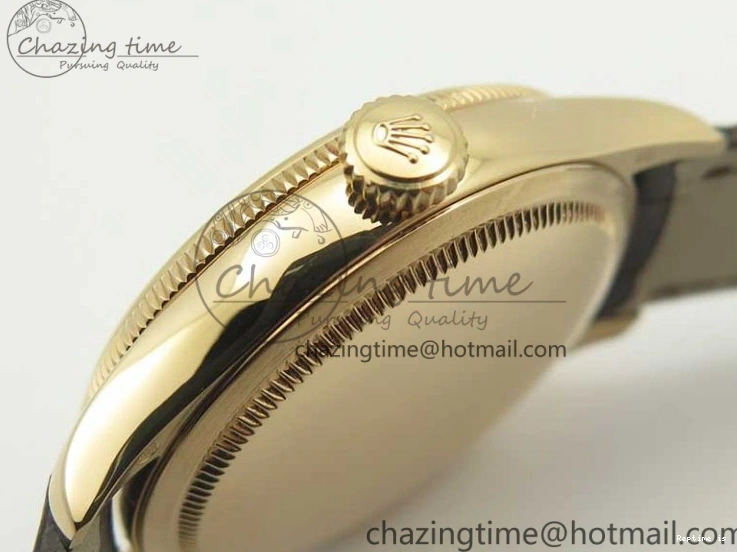 1222 Tailored Cellini Time 50509 RG MKF Best Edition Black Dial Roman Marker on Brown Leather Strap A3132 V 3406